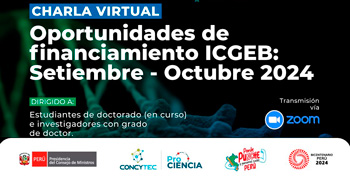 Charla online sobre: "Oportunidades de financiamiento en Biotecnología - ICGEB"