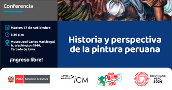 Conferencia presencial "Historia y perspectiva de la pintura peruan"  del Museo José Carlos Mariátegui