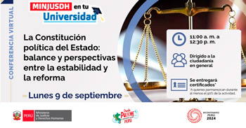  Conferencia online  ;La Constitución política del Estado: balance y perspectivas | entre la estabilidad y la reforma 