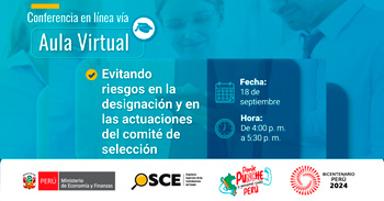  Conferencia online gratis "Evitando riesgos en la designación y en las actuaciones del comité de selección"