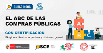 Curso online gratis con certificado "El ABC de las compras públicas" del OSCE