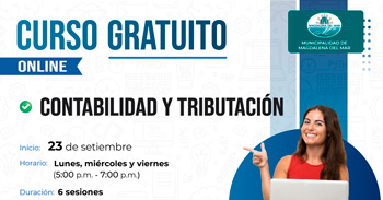  Curso online gratis "Contabilidad y tributación" de la Municipalidad de Magdalena del Mar