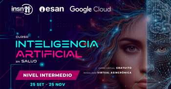 Curso online  gratis con certificado "Inteligencia Artificial en Salud: nivel intermedio" del INSNSB