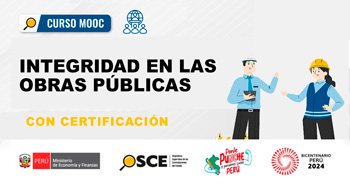 Curso online gratis certificado "Integridad en las obras publicas" del OSCE