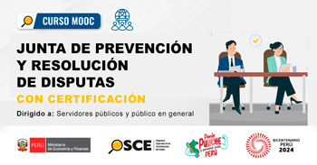 Curso online gratis MOOC "Junta de Prevención y Resolución de Disputas" del OSCE