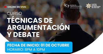  Curso online gratis en "Técnicas de Argumentación y Debate" del Instituto de Capacitación Jurídica