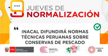 Evento online "Inacal difundirá normas técnicas peruanas sobre conservas de pescado" del INACAL