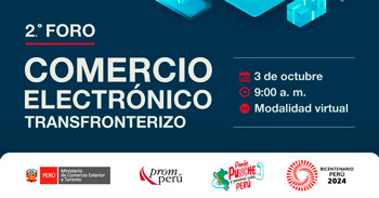  Foro virtual "Comercio electrónico transfronterizo" de PROMPERU