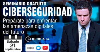  Seminario online gratis "Ciberseguridad" de CIETSI Perú