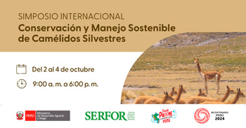 Simposio presencial "Conservación y Manejo Sostenible de Camélidos Silvestres" del SERFOR