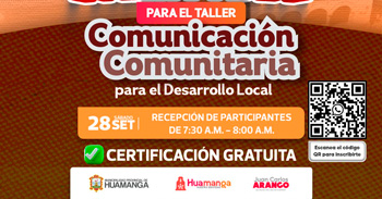  Taller presencial "Comunicación Comunitaria para el Desarrollo" de la Municipalidad Provincial de Huamanga