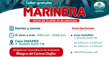  Taller presencial gratuito "Marinera" de la Municipalidad de la Magdalena del Mar