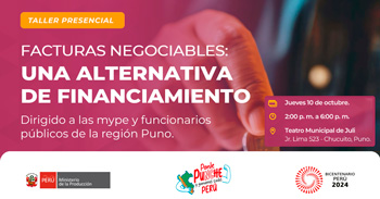 Taller presencial "Una Alterntiva de Financiamiento" de PRODUCE