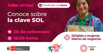  Taller  online "Conoce sobre la clave SOL" del PRODUCE