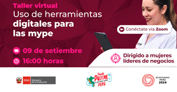  Taller  online "Uso de herramientas digitales para las MYPE" del PRODUCE