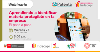 Webinar online gratis "Aprendiendo a identificar materia protegible en la empresa: el paso a paso" 