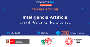 Webinar online "Inteligencia Artificial en el Proceso Educativo" del MINEDU