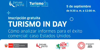 Webinar online "Turismo In Day. Cómo analizar informes para el éxito comercial: caso Estados Unidos" 