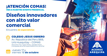  Capacitación presencial "Diseños innovadores con alto valor comercial" de Aceros Arequipa