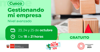 Capacitación presencial "Gestionando mi empresa - Nivel avanzado" de PRODUCE