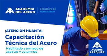  Capacitación presencial "Habilitado, armado de zapatas y columnas para viviendas" de Aceros Arequipa