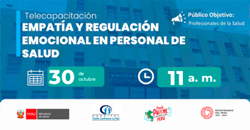  Capacitación online  "Empatía y regulación emocional en personal de salud" del  MINSA