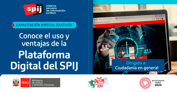 Capacitación online gratis de la Plataforma Digital del Sistema Peruano de Información Jurídica