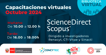 Capacitación online "Science Direct Scopus" del CONCYTEC