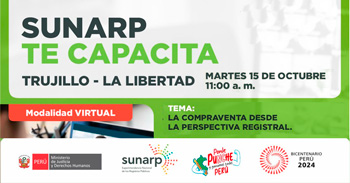 Charla online gratis "La compraventa desde la perspectiva registral"  de la SUNARP