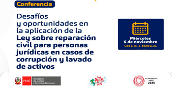 Conferencia semipresencial Desafíos y oportunidades en la aplicación de la Ley sobre reparación civil