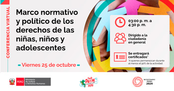 Conferencia online  "Marco normativo y político de los derechos de las niños, niñas y adolescentes"