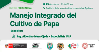  Curso presencial "Manejo Integrado del Cultivo de Papa"  del INIA