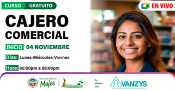 Curso Virtual "Cajero comercial" de la Municipalidad Distrital Majes