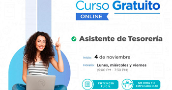  Curso online gratis "Asistente de tesorería" de la Municipalidad de Magdalena del Mar