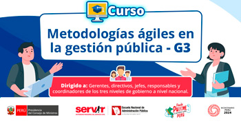 Curso online  "Metodologías ágiles en la gestión pública" de la ENAP