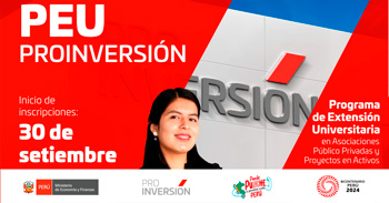 PROINVERSIÓN PEU 2025 - Programa Extensión Universitaria de ProInversión (Convocatoria 2024)