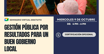  Seminario online gratis "Gestión Pública por Resultados para un Buen Gobierno Local"