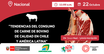 Seminario online "Tendencias de consumo de carne de calidad en América Latina" de Sierra y Selva Exportadora