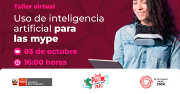 Taller online "Uso de inteligencia artificial para las mypes" de la PRODUCE