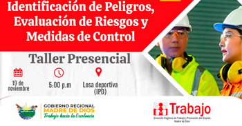 Capacitación presencial en "Identificación de peligros y evaluación de riesgos, y medidas de control" 