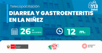 Capacitación online "Diarrea y gastroenteritis en la niñez" del MINSA