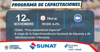  Capacitación online gratis "Fraccionamiento especial de la deuda tributaria administrada por la SUNAT" 