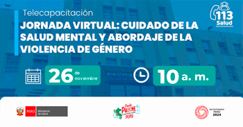  Capacitación online "Jornada virtual: cuidado de la salud mental y abordaje de la violencia de género"