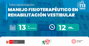 Capacitación online " Manejo fisioterapéutico en rehabilitación vestibular " del MINSA