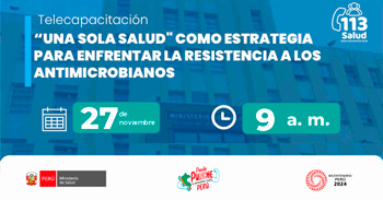 Capacitación online "Una sola Salud: como estrategia para enfrentar la resistencia a los Antimicrobianos"