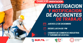  Charla presencial "Investigacion y notificación de accidentes de trabajo" 