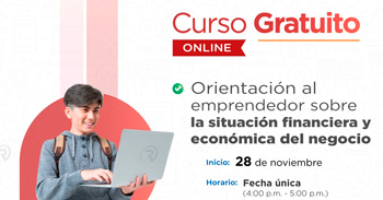 Curso online gratis "Orientación al emprendedor sobre la situación financiera y económica del negocio" 