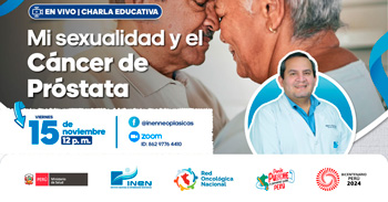 Charla online gratis "Mi sexualidad y el cáncer de próstata" del INEN