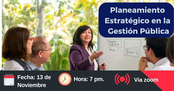 Charla online gratis sobre "Planeamiento estratégico en la gestión pública"