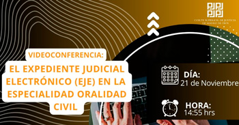 Conferencia online "El expediente judicial electrónico (EJE) en la especialidad oralidad civil"  